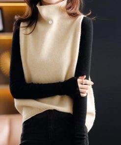 ニット・セーター | ニットベスト ハイネック ニットチョッキ