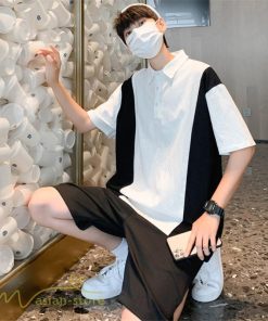 Tシャツ | ポロシャツ メンズ 切り替え メンズシャツ 半袖 カジュアル シンプル 無地 ポロ プルオーバー 夏新作 カッコウイイ トップス 半袖サマーシャツ 夏服