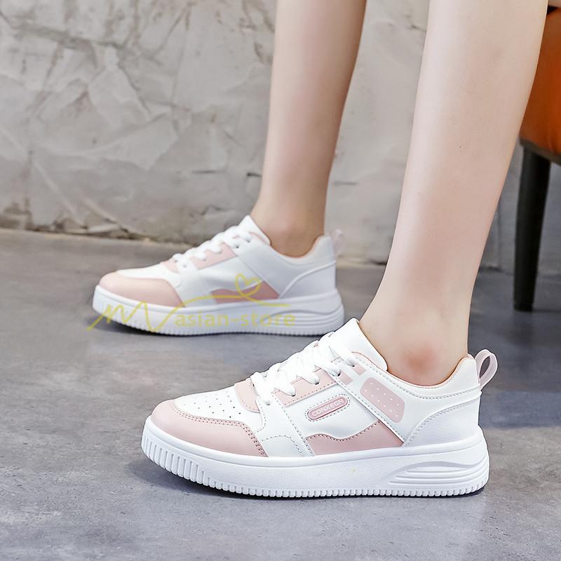 スニーカー | スニーカー レディース レディースシューズ ローカット 靴 フラットシューズ ぺたんこ ウォーキングシューズ Pu革 厚底スニーカー 厚底靴 美脚 歩きやすい