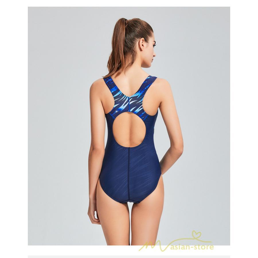送料無料セール | 水着 レディース 体型カバー スポーツ フィットネス 競泳用水着 パット付き 袖なし ワンピース水着 水泳 スイムウェア 練習用 防水速乾性 スイミング水着 女性