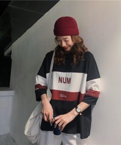 パジャマ ルームウェア | ビッグTシャツ レディーストップス ロングTシャツ ゆったりカジュアル可愛い M L XL XXL ベージュ 黒 ブルー ブラック 2020春夏ロングTシャツ