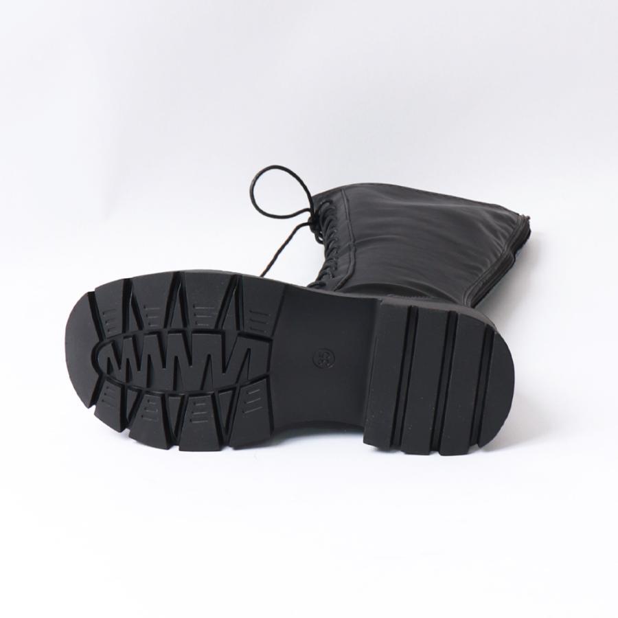 ニーハイブーツ | レースアップ ロングブーツ 厚底 韓国