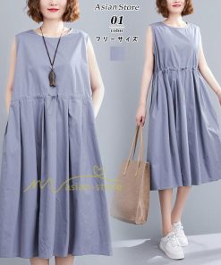 マキシ | ワンピース レディース 40代ワンピース 春夏 オシャレ 通勤 結婚式ドレス お出かけ 大人 シンプル カジュアル 着痩せ ノースリーブ お出かけ ゆったり 20代30代