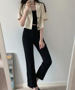 テーラードジャケット | 半袖 クロップド丈