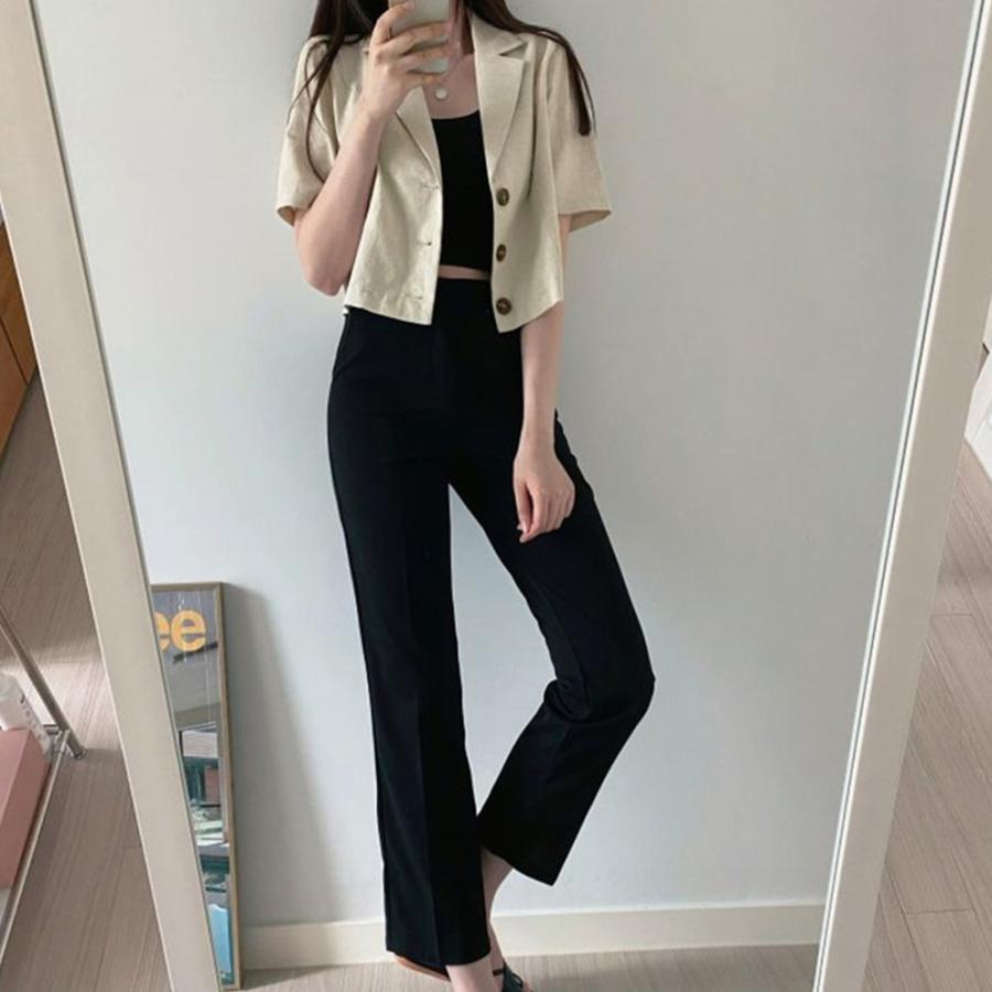 テーラードジャケット | 半袖 クロップド丈