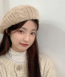 ベレー帽 | ニットレディース帽子 3色