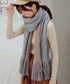 マフラー | フリンジレディース リバーシブル 大判 秋冬 厚手無地 ストール かわいい リバーシブル