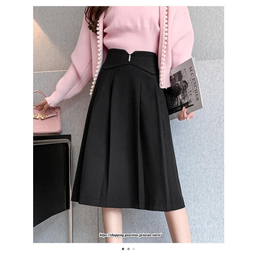 スカート | 膝丈 ひざ丈 秋冬新作 ミモレ丈 Aライン キレイめ 着痩せ 2022新作 通勤 通学 20代 30代 50代 秋服A 大人フェミニン 40代 ナチュラル