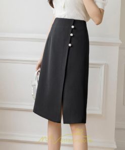 スカート | 膝丈 ひざ丈 Aラインスリット レディース 夏 おしゃれ 夏大人カジュアル 脚長 着痩せ ハイウエスト 上品 春夏秋冬 セクシー