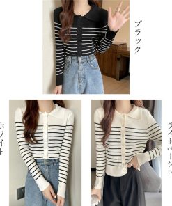 ニット・セーター | ボーダー柄 ニット トップス レディース