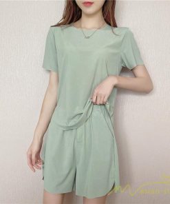 パジャマ ルームウェア | パジャマ レディース 夏 半袖 ルームウェア 涼しい 部屋着 ナイトウェア 寝間着 柔らかく軽い薄手の快適Tシャツパジャマ 薄手パジャマ 部屋着 上下セット