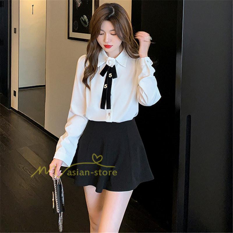 シャツ・ブラウス | シャツ ブラウス 秋冬 レディース スカーフタイ きれいめ フォーマル 春 長袖 オフィス 蝶結び 20代30代40代 通勤通学 お出かけ 着痩せ カジュアル 上品 春夏作