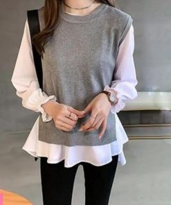 Tシャツ・カットソー | シャツブラウス ニットベスト 2点セット