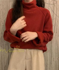 パーカー | トレーナー レディース 厚手 秋冬 コーデ 無地 ハイネック トルネック 長袖 着回し 裏起毛 暖かい 可愛い フリーサイズ ゆったり 7色 プルオーバー カジュアル