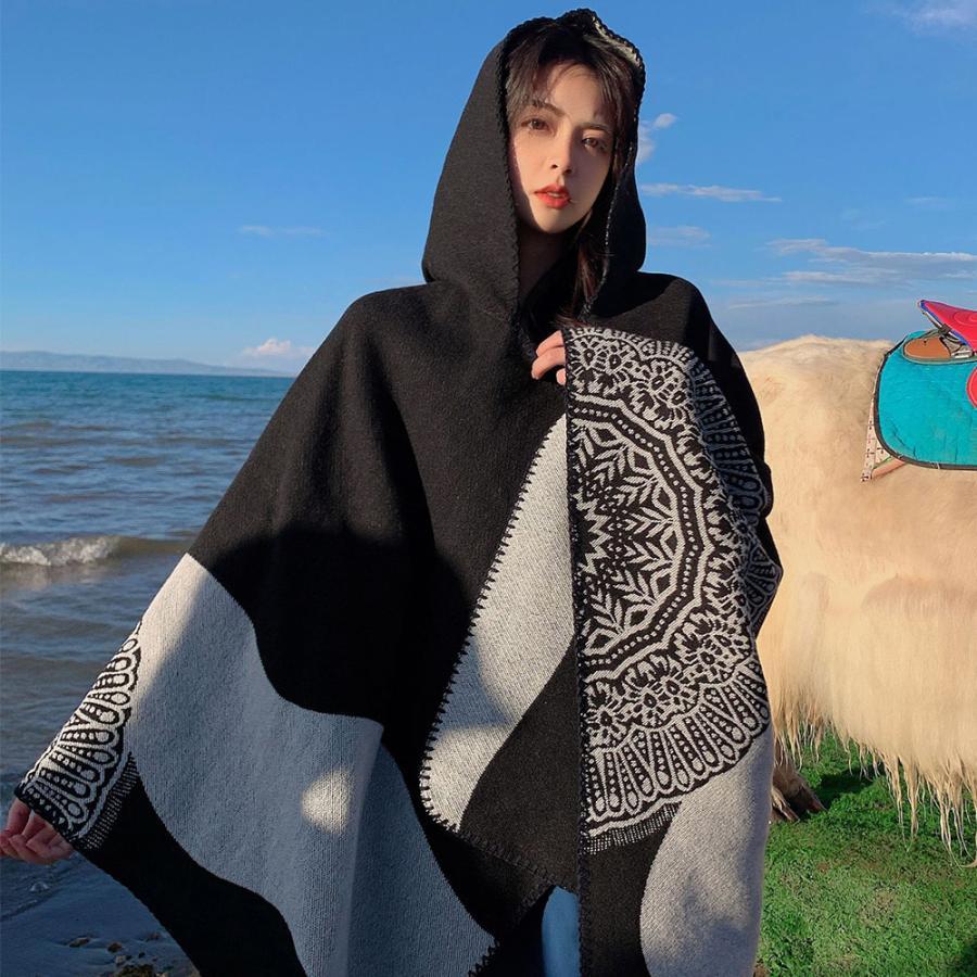 マフラー | ニットマント レディース ニットマフラー