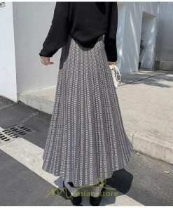 スカート | プリーツロング丈 プリーツ ロング2022 冬 秋 ニット 暖か  Aライン 着回し 通勤 出勤 おでかけ お出かけ デート 女子会 旅行