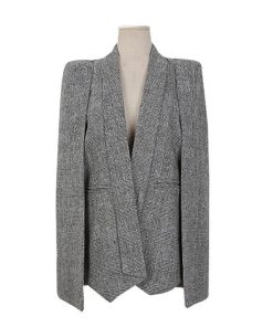 コート・ジャケット | 即日発送ポンチョコート マント ビジネスカジュアルウェア テーラードジャケット グレンチェック フォーマル レディース エレガント S XL L M 千鳥柄 長袖