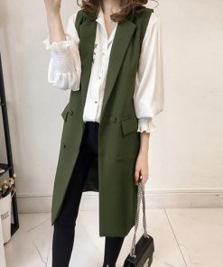 ベスト | ロングジレ レディース ロングベスト韓国