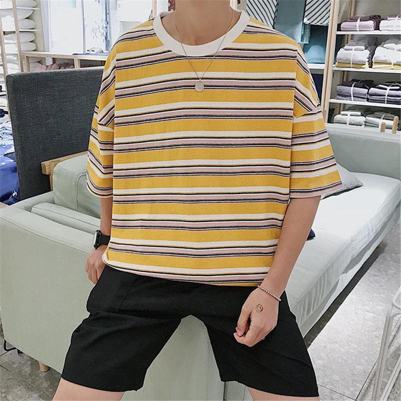 Tシャツ | Tシャツ メンズ 半袖 ボーダー カットソー カジュアル 大きいサイズ 夏新作 サマートップス プレゼント ギフト クルーネック ゆったり 上品