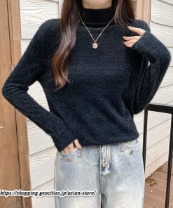 ニット・セーター | カットソー ニット レディース ハイネック 長袖 秋冬 春 トップス スリム ストレッチ インナー 無地 長袖ニット 長袖カットソー 着痩せ 通学通勤 プルオーバー