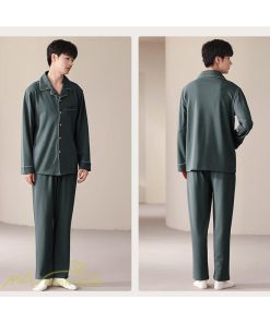 パジャマ　ルームウェア | パジャマ メンズ  前開き 長袖 秋新作 春 秋 冬 コットン 上下セット 男性 薄手 ルームサプリ L LL 3L 大きいサイズ セットアップ 4L 単品売り