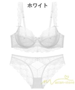 送料無料セール | ブラジャー ショーツセット 下着女性 上下セット 下着 大きいサイズ 30代 40代 脇肉 補正ブラ ワイヤーあり ナイトブラ ノンパッド レース セクシー