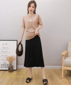 スカート | マタニティレディース Aラインロング丈 マタニティウェア 妊婦服 カジュアル 体型カバー 春 夏 ウエスト調整 ゆったり マタニティ