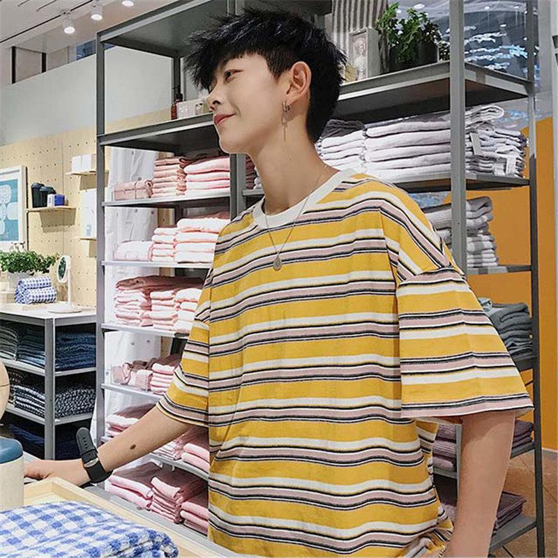 Tシャツ | Tシャツ メンズ 半袖 ボーダー カットソー カジュアル 大きいサイズ 夏新作 サマートップス プレゼント ギフト クルーネック ゆったり 上品