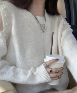 ニット・セーター | ニットトップス 肩出し ニットソー 長袖