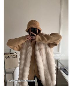 ベスト | ボリュームフェイクファーファー毛皮レディース 冬 フェイクファー 毛皮コート アウター ノースリーブ ふわふわ 前開き ジレ 秋冬