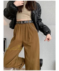 ワイドパンツ | レディース ロング丈 ストリート風 ロングパンツ シンプル 秋冬コーデ 体型カバー ウエストゴム お出かけ ポケット ハイウエスト ゆったり