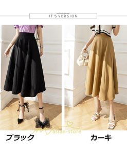 スカート | ロング丈 ボトムス レディース Aライン 上品 20代30代40代50代 カジュアル 通勤通学 お出かけ 夏物 韓国風 着痩せ 体系カバー エレガント