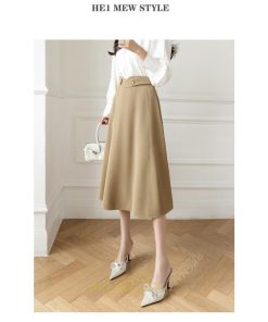 スカート | フレア ロング丈 膝丈 レディース フレアAライン 送料無料 通勤 通学 オフィス ビジネス フェミニン キレイめ お出かけ OL オシャレ