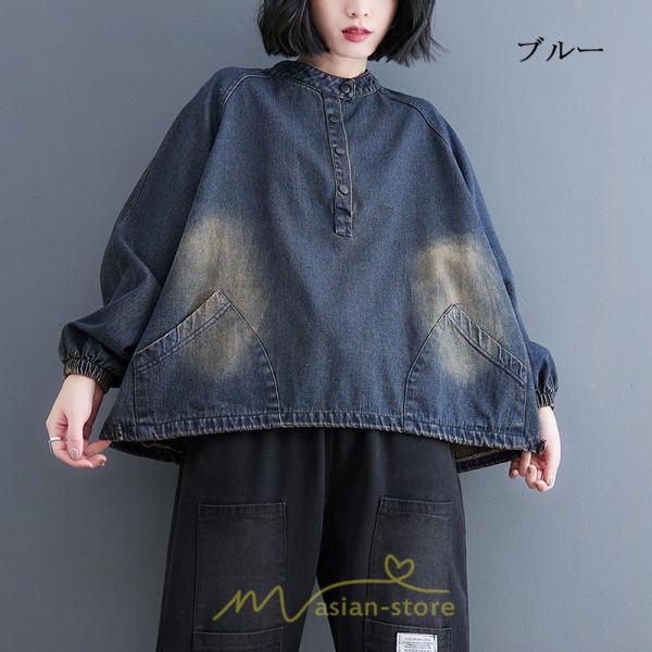 パーカー | デニム デニムレディース プルオーバー フード トレーナー チュニック ワンピース マタニティ 秋 冬 デニムワンピース 大きいサイズ