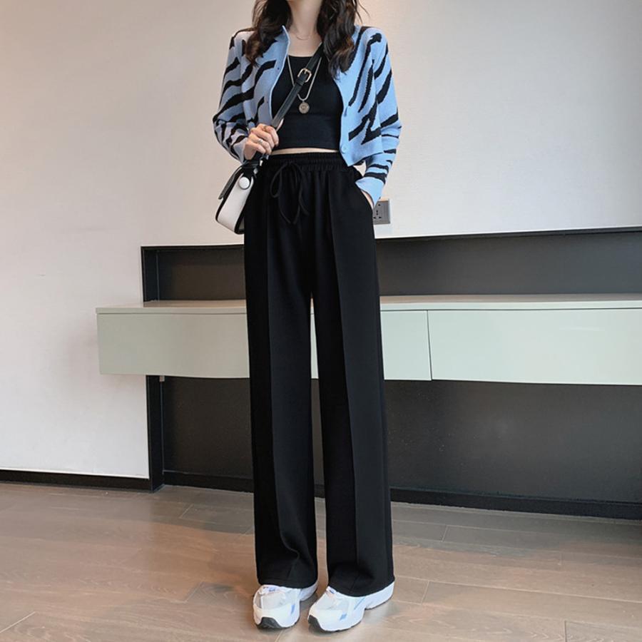 ワイドパンツ | スウエットパンツ 脚長 ストレートパンツ