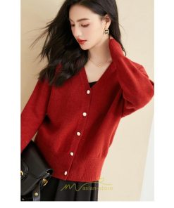 ニット・セーター | カーディガン レディース 春夏 パーカー 秋 長袖 トップス 赤 無地 50代 40代 30代 20代 おしゃれ キレイめ オシャレ 部屋着 あったか お出かけ ニット 着痩せ