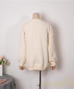 カーディガン | ニット秋冬レディース アウター ニット セーター 羽織り フロントボタン ポケット 長袖 パフスリーブ 無地 20代40代 通学通勤