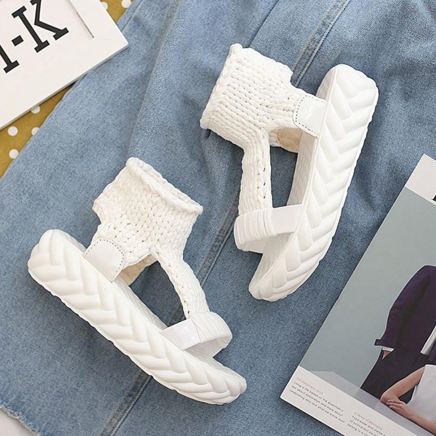 サンダル | レディース 厚底 メッシュ スポーツソックス 通気性 ニット歩きやすい