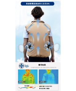 ベスト | 空調作業服 空調 扇風機 夏 ファン付き 仕事服 大風量 熱中症対策 紫外線対策 夏 2022 静音風量 エアコン服 ゴルフ 空調ウェア 農業 外仕事