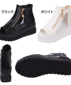 サンダル | オープントゥ ブーツレディース 歩きやすい 厚底疲れない