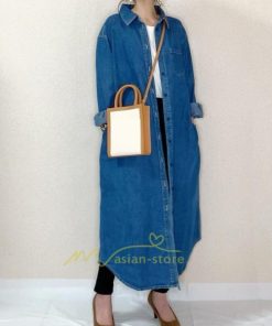 マキシ | デニムワンピース シャツワンピース ジーンズ ロング丈 ワンピース レディース デニムシャツ 秋 前開き お出かけ 長袖 ロングデニム カーディガン トレンド 2WAY