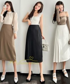スカート | プリーツロング 春 夏 秋 マキシ ハイウエスト 着回し 20代30代40代 通勤通学 お出かけ エレガント カジュアル フェミニン 着痩せ オフィス
