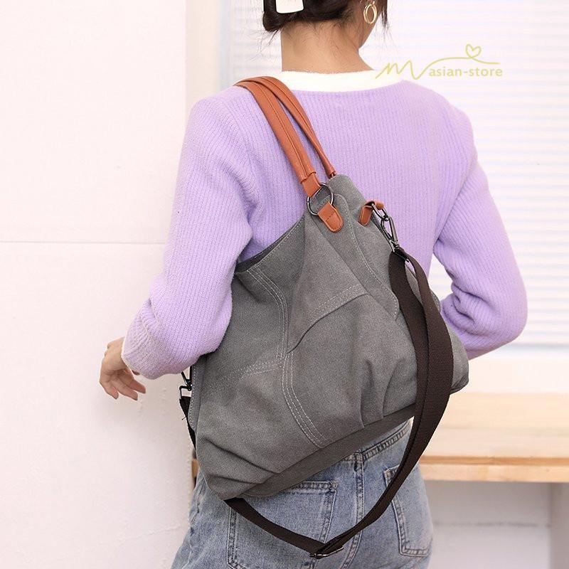 女性用バッグ | トートバッグ レディース ショルダーバック 大きめ ママバッグ 多収納 鞄 肩掛け 多機能バッグ 手提げかばん キャンパス ズック 斜めがけ 帆布 大容量