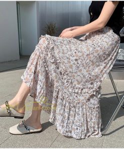 スカート | ロング 秋 花柄 柔らか ボトムス レディース ロングマキシ丈 シンプル 無地 カジュアル 着痩せ コーデ 春 30代 秋20代 40代 50代 夏物 夏