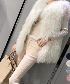 ジャケット・ブルゾン | エコファーベスト レディース韓国風ベスト