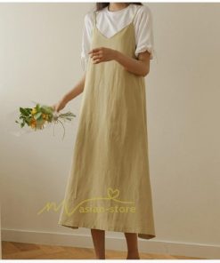 マキシ | ワンピース キャミワンピース レディース フレア Vネック ジャンスカ ジャンパースカート 産後 妊婦 大人 オーバーサイズ カジュアル 通勤通学 上品 春アウター