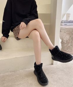 ムートンブーツ | 裏起毛 ショートブーツ