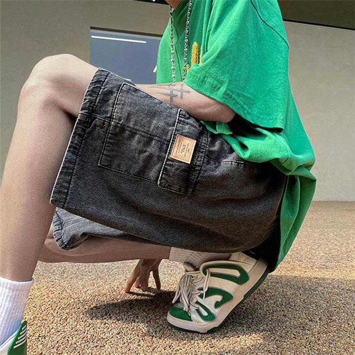 ハーフパンツ ショート | 夏パンツ デニム メンズ サマーパンツ パンツ ワイドパンツ シンプル ウエストゴム 20代 30代 お出かけ ハーフパンツ ジーパン 夏新作 ショートパンツ ジーンズ