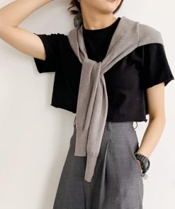 Tシャツ・カットソー | Tシャツ レディース 半袖 ショート丈 夏