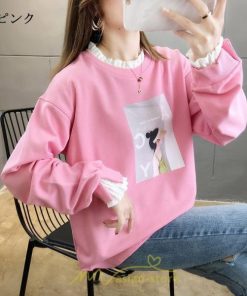 パーカー | トレーナー Tシャツ レディース 長袖 トップス 切り替え プルオーバー スポーツ カジュアル ゆったり 春 秋 お出かけ 通学 通勤 冬 可愛い スポーツ